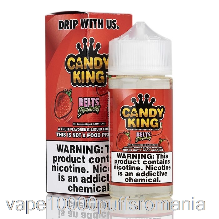 Vape Romania Centuri Strawberry - Candy King - 100ml 3mg